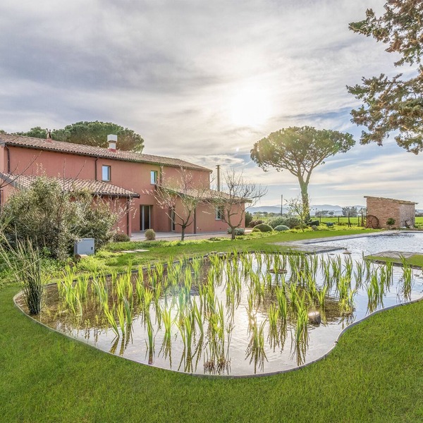 Casolare Clara with a beautiful Bio-Lake