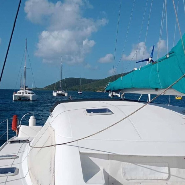 Catamaran to visit sanblas