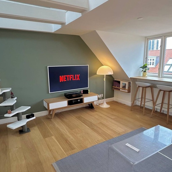 Central rooftop apartment by ARoS with big balcony and skyline view