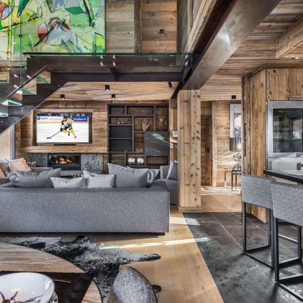 Chalet de luxe avec jacuzzi, salle cinéma et piscine au centre de Megève - FR-1-569-10