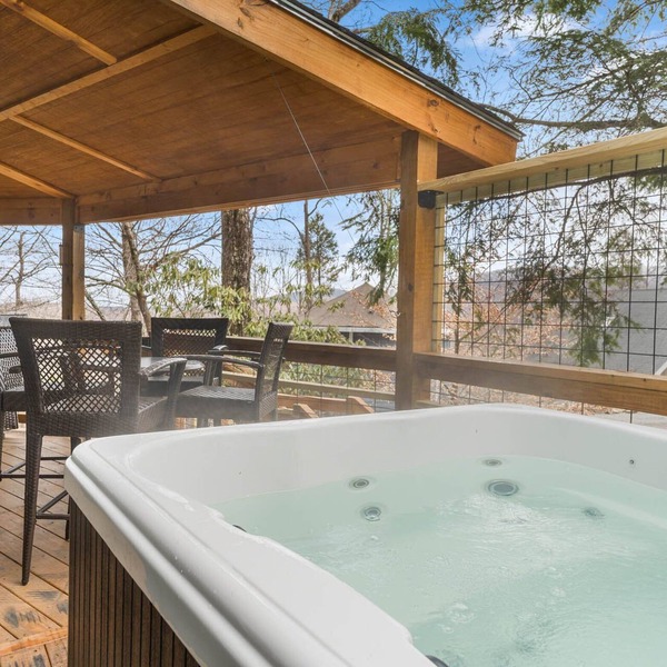 Charming Beech Mtn Home w/Hot Tub, Fire Table, Pet-Friendly & Private Deck
