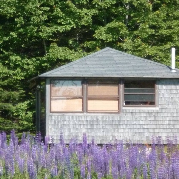 Charming log cabin with AC and WiFi in peaceful Hancock, Maine