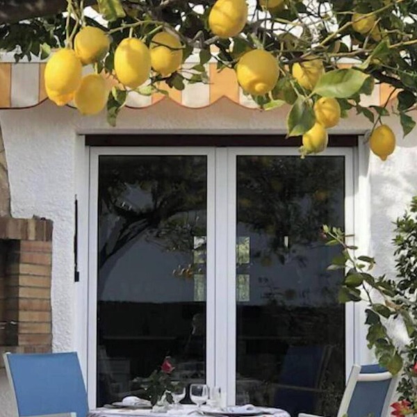 Charming, renovated house—4-minute walk to Grifeu Beach—Beautiful garden—Parking—Air conditioning