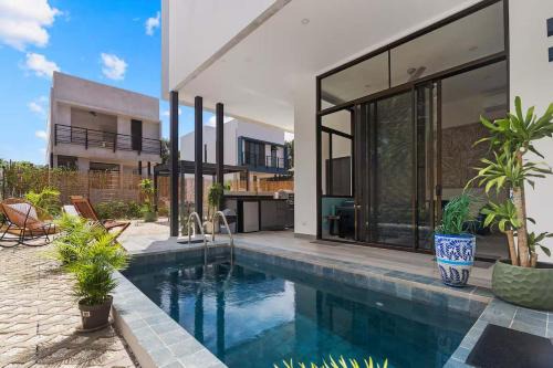 Chic Bohemian Villa with a Private Swimming Pool and Stunning Outdoor Space