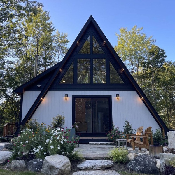 Chickadee A-Frame on Private Road