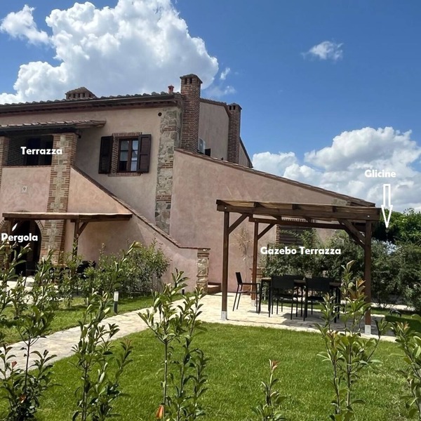 Comfortable Flat in Asciano, air conditioning, garden with gazebo, pool, G