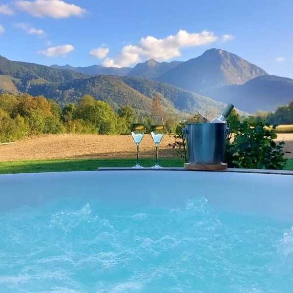 Comfortable gîte with Spa and Pyrenees view *