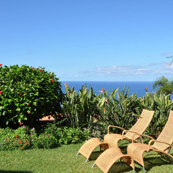 Comfortable home with a beautiful blooming garden and a view of the Atlantic