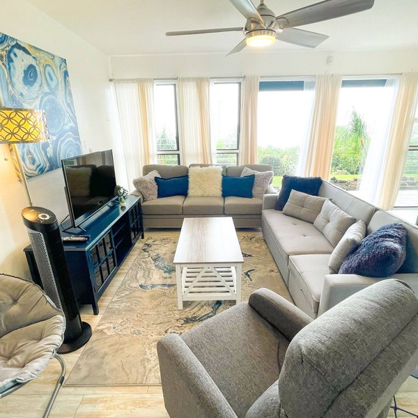 Comfortable luxury fully remodeled modern space surrounded by green coffee farms