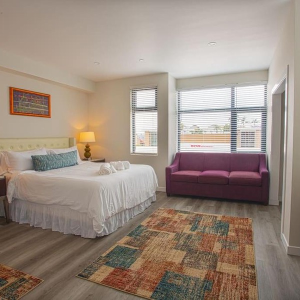 Comfy Studio with Cali King Size Mattress