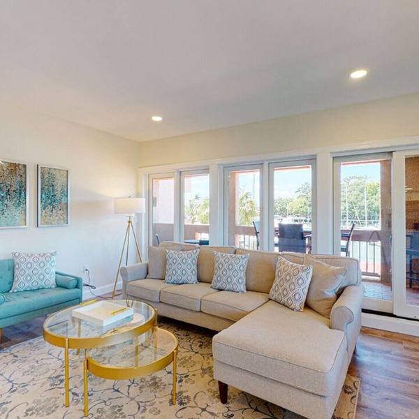Completely Updated Two Bedroom Condominium with Sweeping Marina Views!