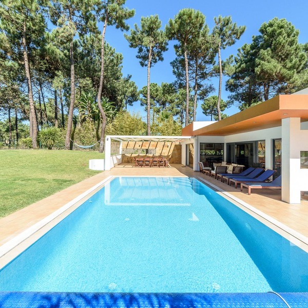 Contemporary style villa, pool, overlooking golf fairway, near stunning beaches