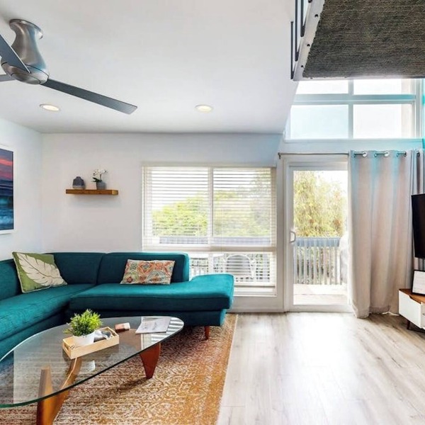 Contemporary Condo | Mountain Views & Balcony | 1 Block to Beach