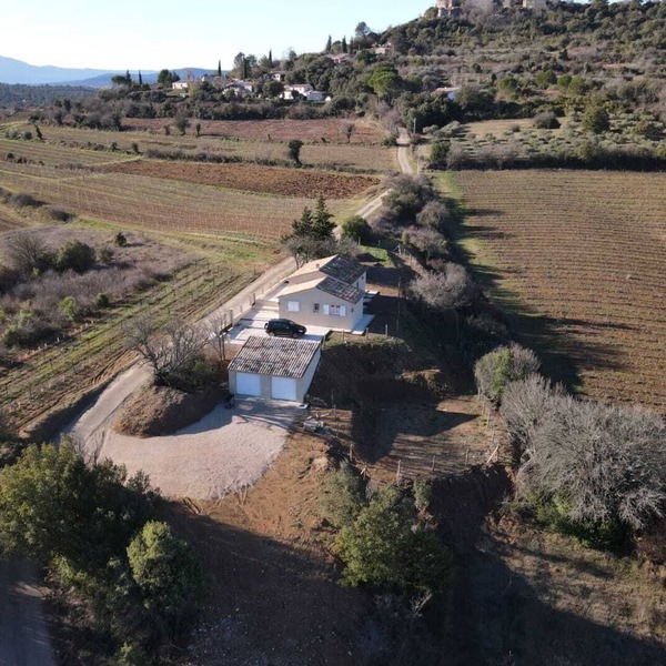 Country villa amidst vineyards