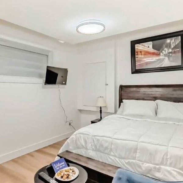 Cozy 2-bedroom basement suite, fully furnished for comfort and convenience.