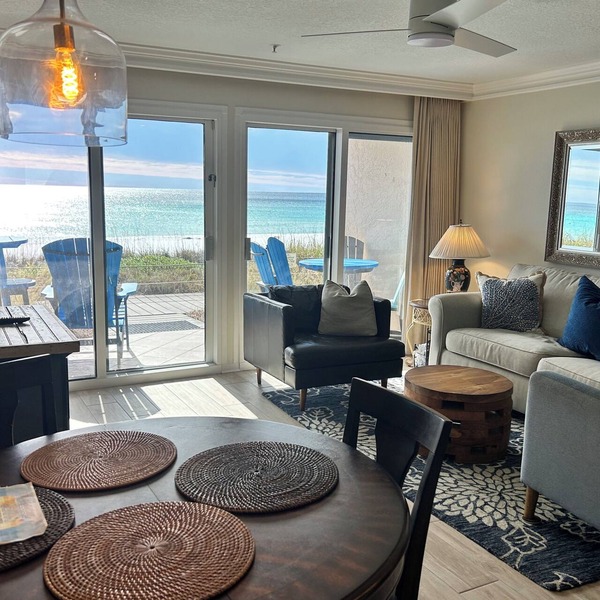 Crystal Sands- Beachfront and sweeping Gulf views + Free Beach Service