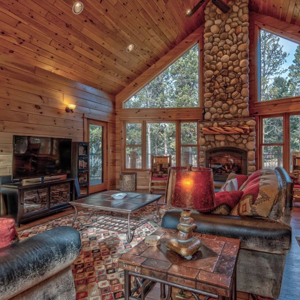 Custom Built Log Cabin Deschutes River, floating