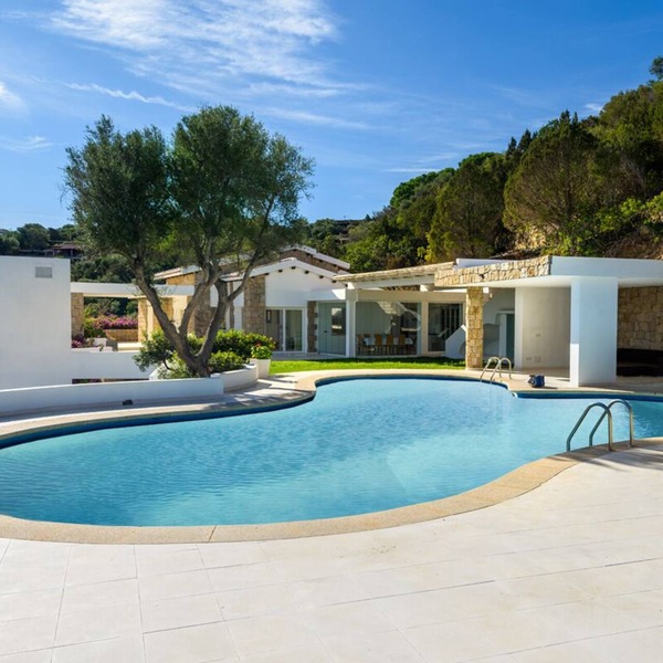 Design seafront property in Porto Rotondo with private pool and beach access