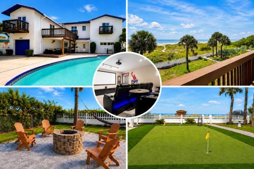 Direct Beachfront Villa with Private Mini-Golf, Fire & SpaceX Launch Views