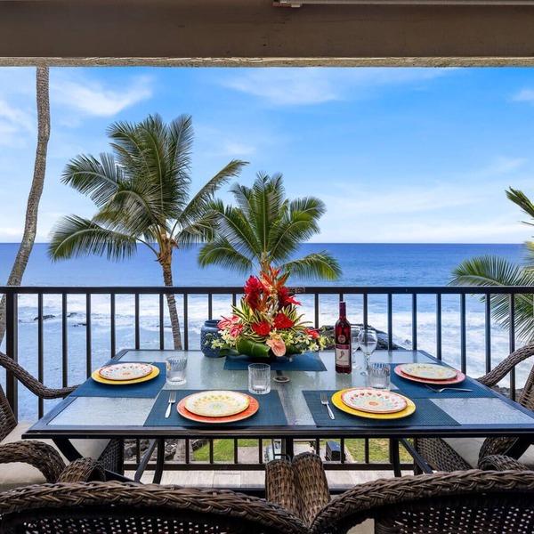 Direct Oceanfront Condo with AC, Amazing Sunsets, Tide Pools, Turtles & Surfers