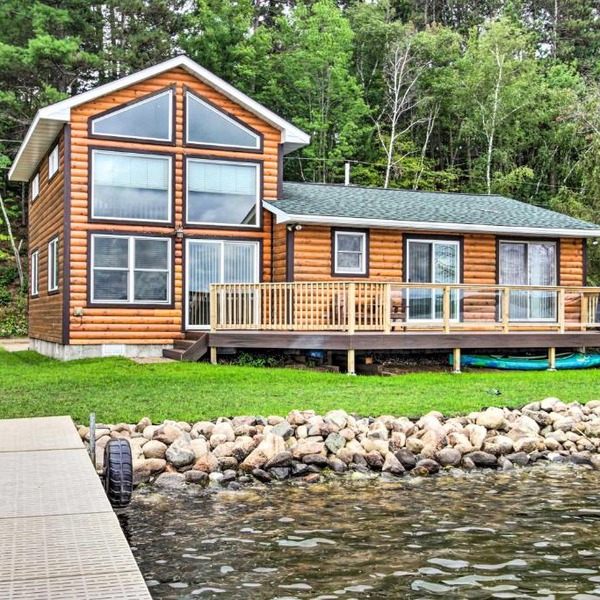 Dock & Fire Pit: Shamineau Lake Retreat!