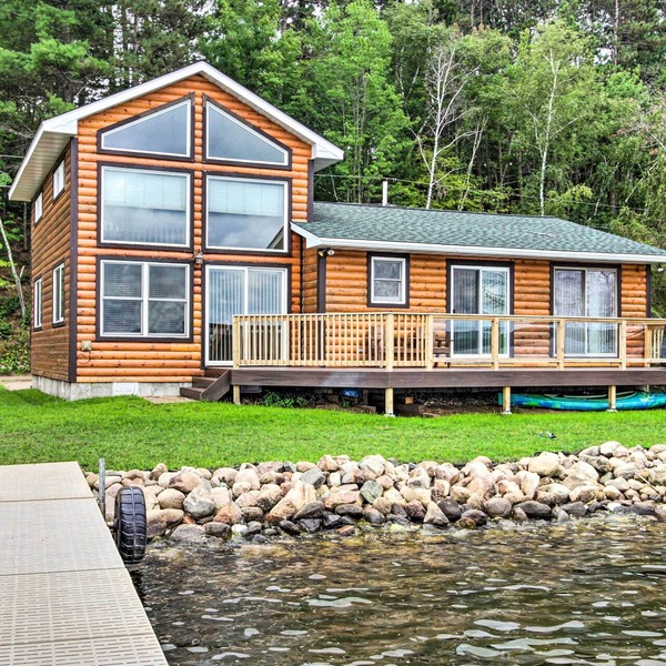 Dock & Fire Pit: Shamineau Lake Retreat!