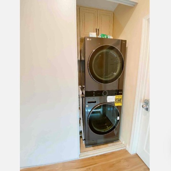Double beds with private entrance garage parking