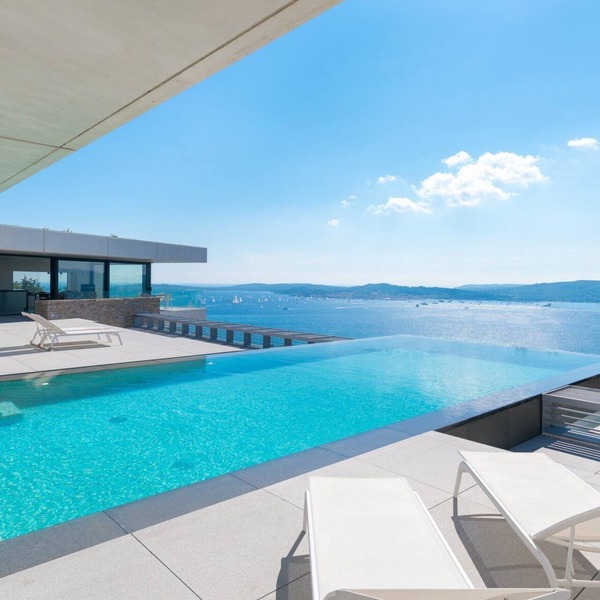 Exceptional architect-designed villa with sea view and St Tropez