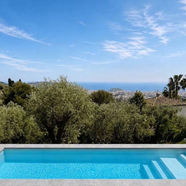 Exceptional villa with pool and sea view