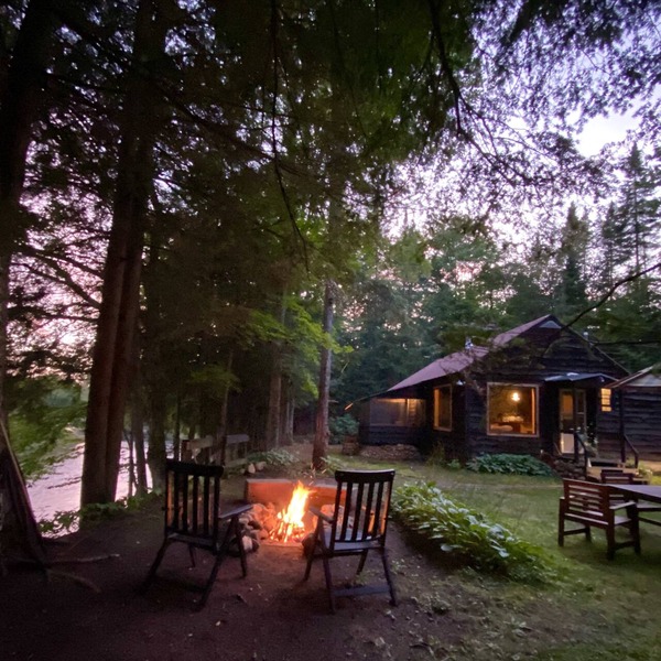 Exclusive Adirondack Cabin on River, 24 Private Acres