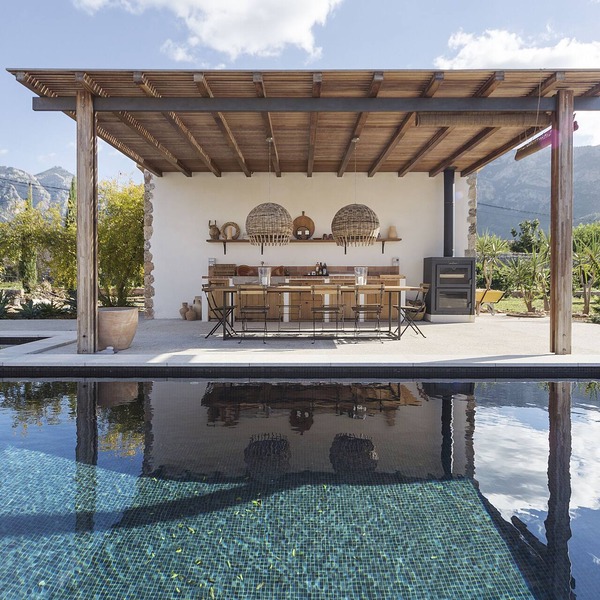 Exclusive designer stone villa with views over the mountains