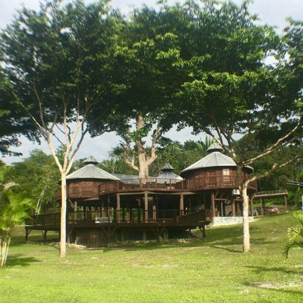 Exotic High End Unique Off-The-Grid Treehouse, steps away from the Mopan River!
