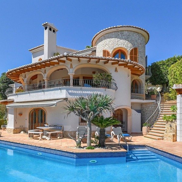 Fantastic sea view villa with large (heated) pool, sauna and Jacuzzi