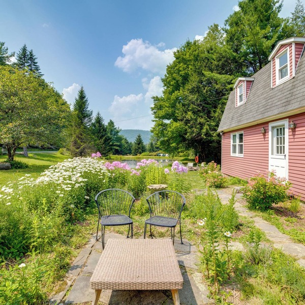 Fire Pit & On-site Pond: Wooded Walton Home!