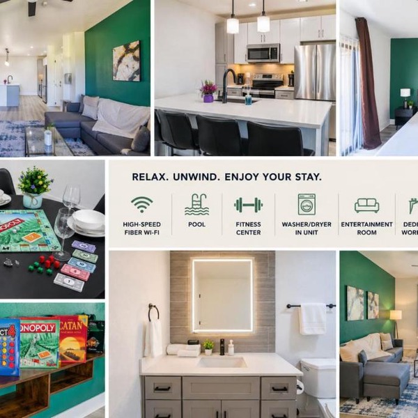 Glitzy 2BR Walk to Westgate Pool Gym WD