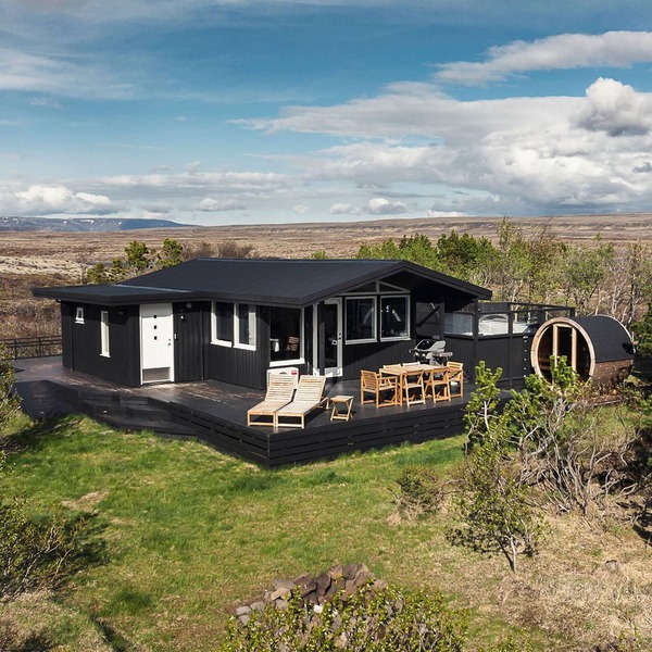 Golden Circle Thingvellir Lake Cabin Hot Tub/Sauna