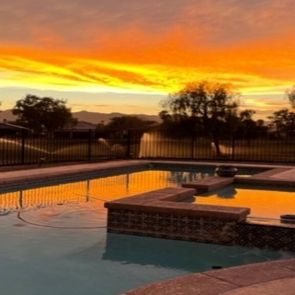 Golf course dream pool and spa home