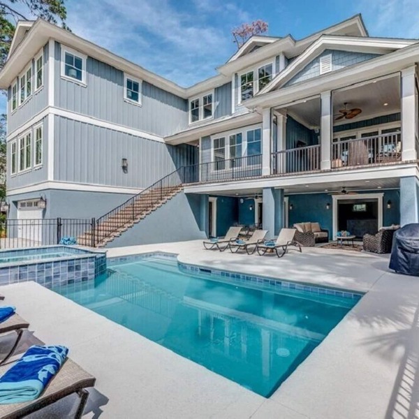 Gorgeous 5 ⭐️ custom home! 5 king suites! FREE Spa Heat, Easy 5min walk to beach