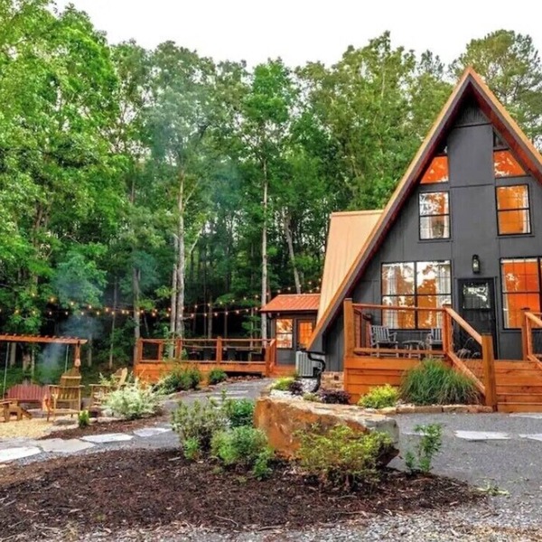Gorgeous A Frame on 18 private acres.