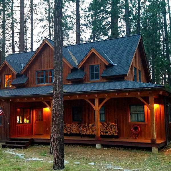 GRAEAGLE TIMBERFRAME CHATEAU LOCATED IN PLUMAS PINES COUNTRY CLUB ON GOLF COURSE