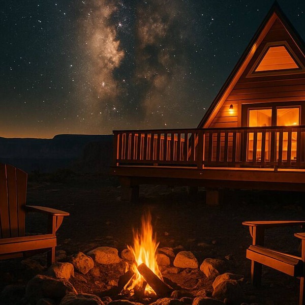 Grand Canyon A-Frame Hot tub & Sauna