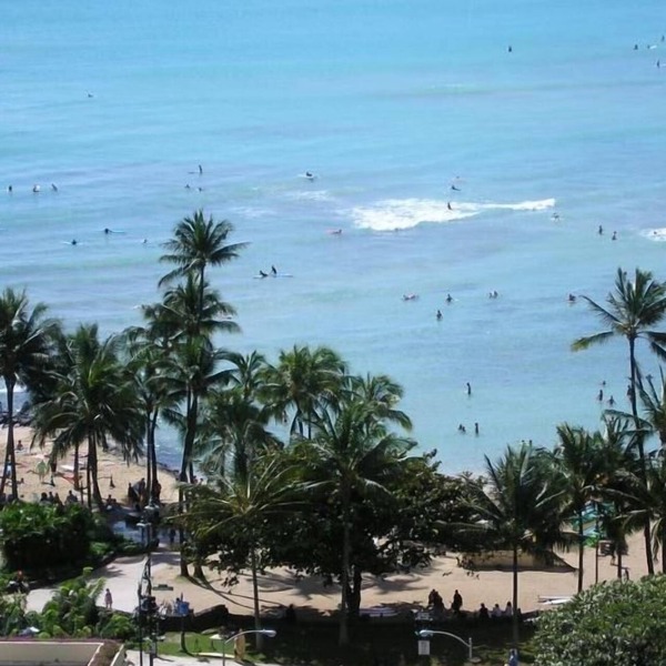 Great Ocean View/500 Ft to Waikiki Beach. Affordable one bedroom condo w/kitchen