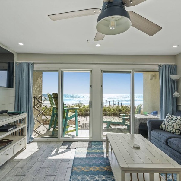Ground Floor Gulf Front Oasis On Crystal Beach