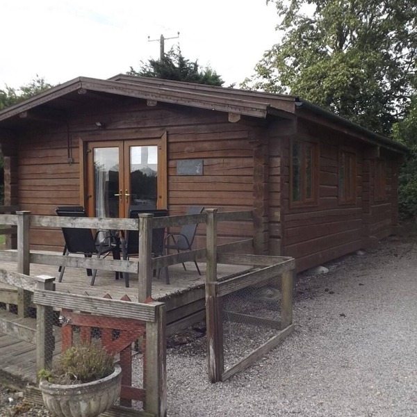 Hand built log cabin at Avonvale Holiday Lodges