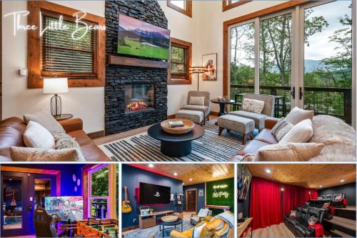 Heated Pool - Luxury Cabin - Game Room - Theater