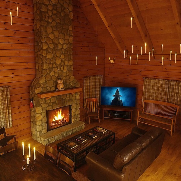 Hogwarts Hideaway -XL Outdoor deck/Scenic Hot Tub/Movie Theater in Private Woods