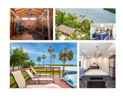 Huge Waterfront Mini-Resort w Gym, Dock & Pool