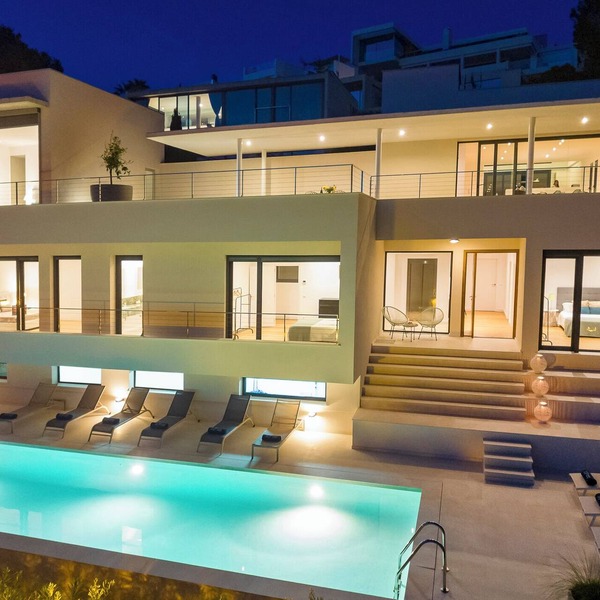 Ibiza Town Modern Villa, Sleeps 10