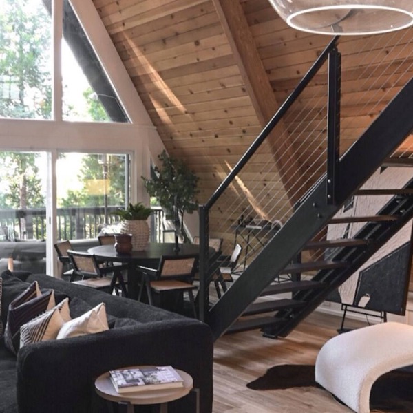 Iconic A-Frame Lake+Forest Views @trinityaframela