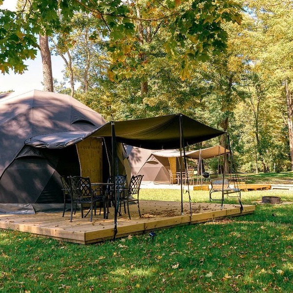 Idyllic Geodesic Dome Sanctuary near Schoharie Creek in New York